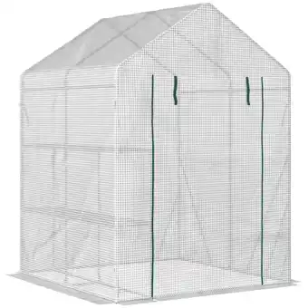 Netto Marken-Discount Outsunny Foliengewächshaus Stahl, PE-Kunststoff Angebot