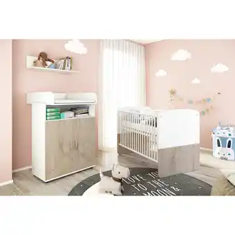 Netto Marken-Discount nonjoo. Babyzimmer Hanna Set 1: best. aus Babybett, Kommode, Wickelaufsatz und Wandboard Angebot