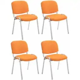 Netto Marken-Discount CLP 4er Set Stühle Ken Chrom Stoff I Gepolsterte Sitzfläche Angebot