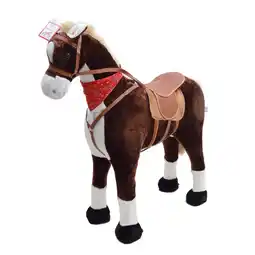 Netto Marken-Discount Pink Papaya Stehpferd für Kinder zum Reiten Max 105 cm Angebot