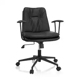 Netto Marken-Discount hjh OFFICE Home Office Bürostuhl SMALLO Kunstleder mit Armlehnen Angebot
