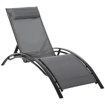 Netto Marken-Discount Outsunny Liegestuhl Aluminium, Textilene, Polyester Angebot