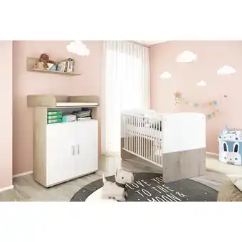 Netto Marken-Discount nonjoo. Babyzimmer Lani Set 1: best. aus Babybett, Kommode, Wickelaufsatz und Wandboard Angebot