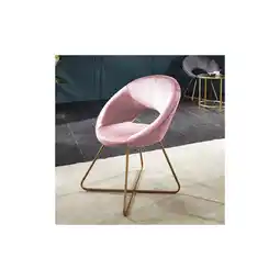 Netto Marken-Discount HOME DELUXE Samtstuhl SELESA mit Beistelltisch - Rosa - versch. Farben Angebot