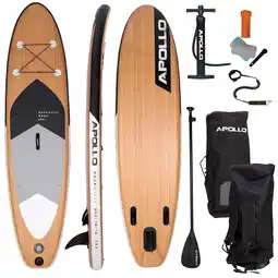Netto Marken-Discount Apollo Aufblasbares Stand Up Paddle Board SUP - Wood Angebot