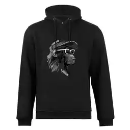 Netto Marken-Discount Cotton Prime Kapuzensweatshirt mit Affenmotiv - Cool Monkey mit Brille Angebot