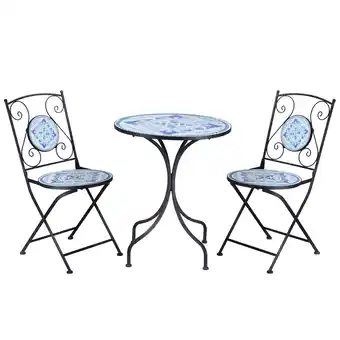 Netto Marken-Discount Outsunny Gartenmöbel-Set Keramik, Stahl Angebot