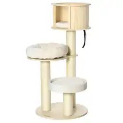 Netto Marken-Discount PawHut Kratzbaum Kiefernholz, Mehrschichtplatte, Sisal, Plüsch Angebot