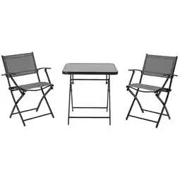 Netto Marken-Discount Outsunny Sitzgruppe Metall, gehärtetes Glas, Mesh Angebot