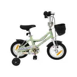 Netto Marken-Discount Makani Kinderfahrrad 12 Zoll Pali Stützräder Klingel Sitz und Lenker verstellbar grün Angebot