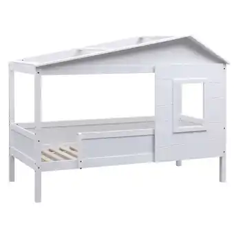 Netto Marken-Discount CLP Kinderbett Tessa Aus Kiefernholz I Himmelbett Mit Fenster I Hausbett Mit Rausfallschutz Angebot