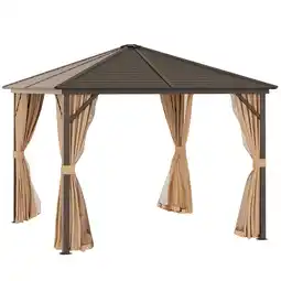 Netto Marken-Discount Outsunny Pavillon Aluminium, Stahl, Polyester, Nylon Angebot