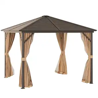 Netto Marken-Discount Outsunny Pavillon Aluminium, Stahl, Polyester, Nylon Angebot