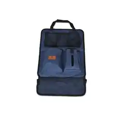 Netto Marken-Discount Cangaroo Organizer fürs Auto, Rückenlehnenschutz mit Taschen, Reise Organizer blau Angebot