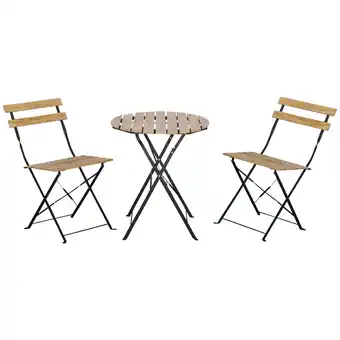 Netto Marken-Discount Outsunny Gartenmöbel-Set Metall, Kiefernholz Angebot