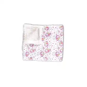 Netto Marken-Discount Cangaroo Babydecke Einhorn, Größe 105 x 75 cm, kuschelige Schmusedecke ab Geburt pink Angebot