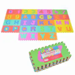 Netto Marken-Discount Pink Papaya Puzzlematte mit Zahlen und Buchstaben Puzzlestar ABC/123 Angebot