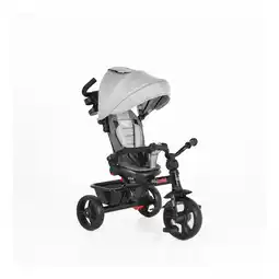 Netto Marken-Discount Byox Dreirad Tricycle Quick, Sitz drehbar, EVA-Reifen, Schiebestange, klappbar hellgrau Angebot