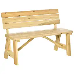 Netto Marken-Discount Outsunny Gartenbank Kieferholz Angebot