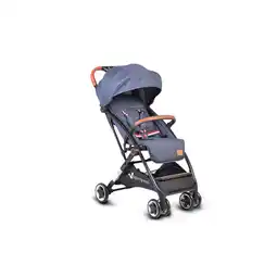 Netto Marken-Discount Cangaroo Kinderwagen Buggy Paris Kunstleder Aluminiumrahmen verstellbar klappbar in blau Angebot