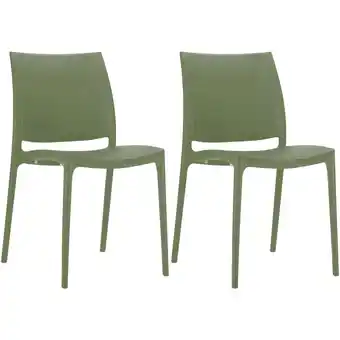 Netto Marken-Discount CLP 2er Set Stühle Maya I Wetterbeständige Stapelstühle bis zu 130 kg belastbar Angebot