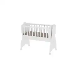 Netto Marken-Discount Lorelli Babywiege, Babyschaukel First Dreams 4 Räder, Bremsen, umbaubar in weiß Angebot