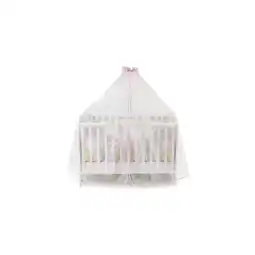 Netto Marken-Discount Lorelli Babybetthimmel, Baldachin 480 x 150 cm Insektenschutz Babybett Laufstall rosa Angebot