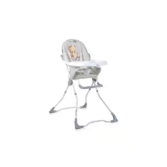 Netto Marken-Discount Lorelli Kinderhochstuhl Marcel, klappbar, Bechervertiefung, abwaschbarer Stoff grau hellgrau Angebot