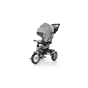 Netto Marken-Discount Lorelli Tricycle Neo 4 in 1 Luftreifen, Schiebestange, Sitz drehbar, verstellbar grau/schwarz Angebot