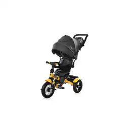 Netto Marken-Discount Lorelli Tricycle Neo 4 in 1 Luftreifen, Schiebestange, Sitz drehbar, verstellbar gelb Angebot