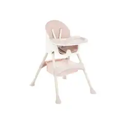 Netto Marken-Discount Kikkaboo Kinderhochstuhl 2 in 1 Brie, Kinderstuhl, Gurt, Tisch verstellbar, Korb rosa Angebot