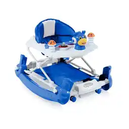 Netto Marken-Discount Bertoni Lauflernhilfe und Wippe Bambi 3 in 1 höhenverstellbar, Musik, Licht blau Angebot