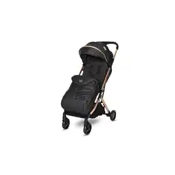 Netto Marken-Discount Lorelli Kinderwagen Myla Aluminiumrahmen Korb Fußsack klappbar mit Zusatzgriff schwarz gold Angebot