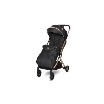 Netto Marken-Discount Lorelli Kinderwagen Myla Aluminiumrahmen Korb Fußsack klappbar mit Zusatzgriff schwarz gold Angebot