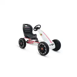 Netto Marken-Discount Moni Kinder Gokart Abarth 500 Assetto, mit EVA-Reifen, Handbremse, ab 3 Jahre weiß Angebot
