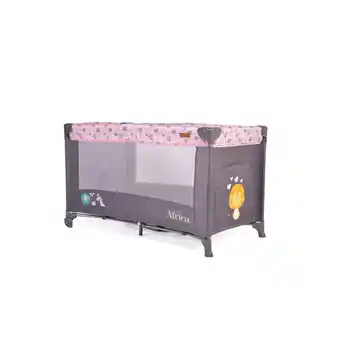 Netto Marken-Discount Cangaroo Reisebett Africa Laufstall Seiteneingang Matratze Sichtfenster Tasche rosa Angebot