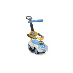 Netto Marken-Discount Rutschauto SMILE 3 in 1, Schubstange, Sonnendach, Fußstützen, Sicherheitsbügel blau Angebot