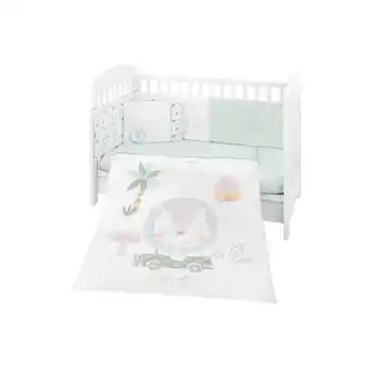 Netto Marken-Discount Kikkaboo Babybettwäsche 6-teilig. Decke 135 x 95 cm Laken 140 x 70 cm Nestchen grün Angebot