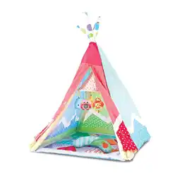 Netto Marken-Discount Kikkaboo Spielbogen 2 in 1 Tipi Spielzelt, 5 Spielzeuge, 18 bunte Bälle, Kissen pink Angebot