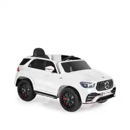 Netto Marken-Discount Moni Kinder Elektroauto Mercedes M Klasse W166, EVA-Reifen, Fernbedienung, Musik weiß Angebot