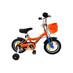 Netto Marken-Discount Makani Kinderfahrrad 12 Zoll Bentu Stützräder, Klingel, Korb, sportliches Design orange Angebot