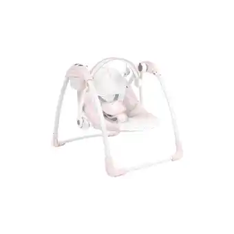 Netto Marken-Discount Kikkaboo Babywippe Chillo elektrisch, Schwingfunktion, Musikfunktion, Spielbogen rosa Angebot