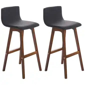 Netto Marken-Discount CLP 2er Set Barhocker Taunus mit Stoffbezug I Thekenhocker mit Rückenlehne und Fußstütze Angebot