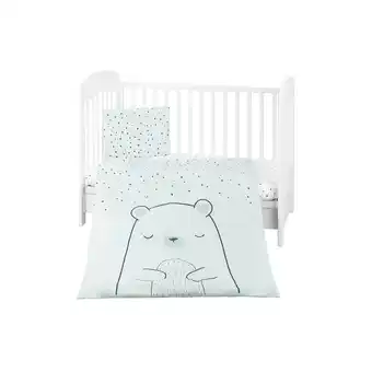 Netto Marken-Discount Kikkaboo Kinderbettwäsche Bär 3-teilig Decke 135 x 95 cm Kissen 45 x 35 cm Laken grün Angebot