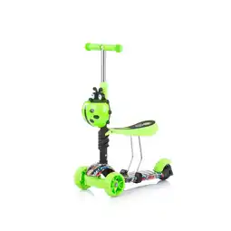 Netto Marken-Discount Chipolino Kinderroller, Rutscher Kiddy 2 in 1 Höhe einstellbar 3 Räder mit Licht hellgrün Angebot