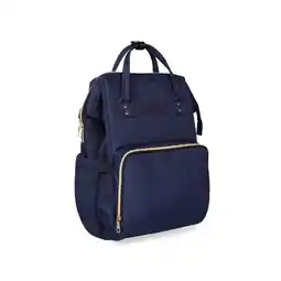 Netto Marken-Discount Kikkaboo Wickeltasche Siena, Rucksack, Wickelunterlage, Grifflänge einstellbar blau Angebot