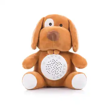 Netto Marken-Discount Chipolino Musik Plüschtier mit Projektor 12 verschiedene Melodien Lichtanzeige braun Angebot