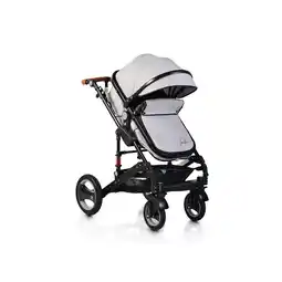 Netto Marken-Discount Moni Kinderwagen Gala Tragetasche Sportsitz umbaubar Wickeltasche Sitz umkehrbar hellgrau Angebot