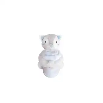 Netto Marken-Discount Kikkaboo Babydecke 2 in 1 Geschenkset Kuscheltier 25 cm Kuscheldecke 100 x 70 cm blau Angebot