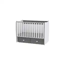 Netto Marken-Discount Lorelli Babybett MATRIX NEW, Babyschaukel, 2 Schubladen, Kinderbett, 120 x 60 cm dunkelgrau Angebot
